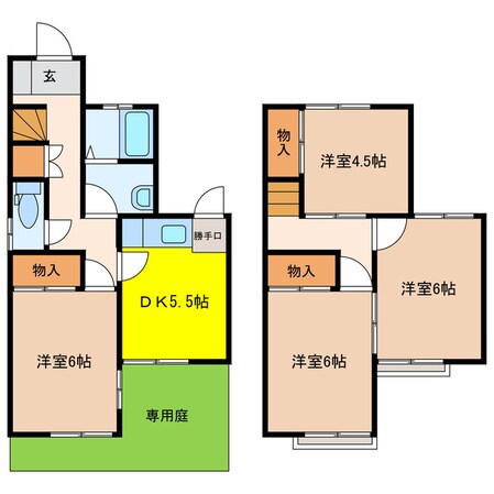 赤童子51借家の物件間取画像